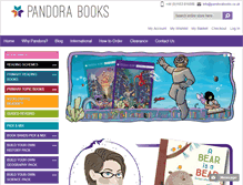 Tablet Screenshot of pandorabooks.co.uk